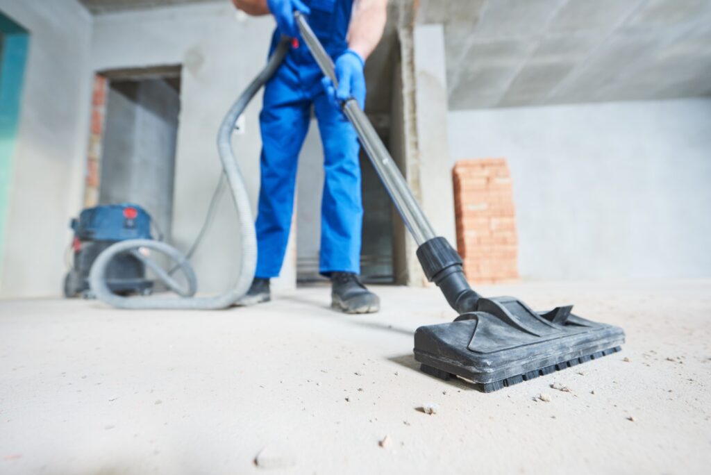 Bouwoplevering stofzuigen